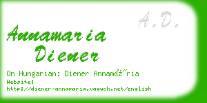 annamaria diener business card